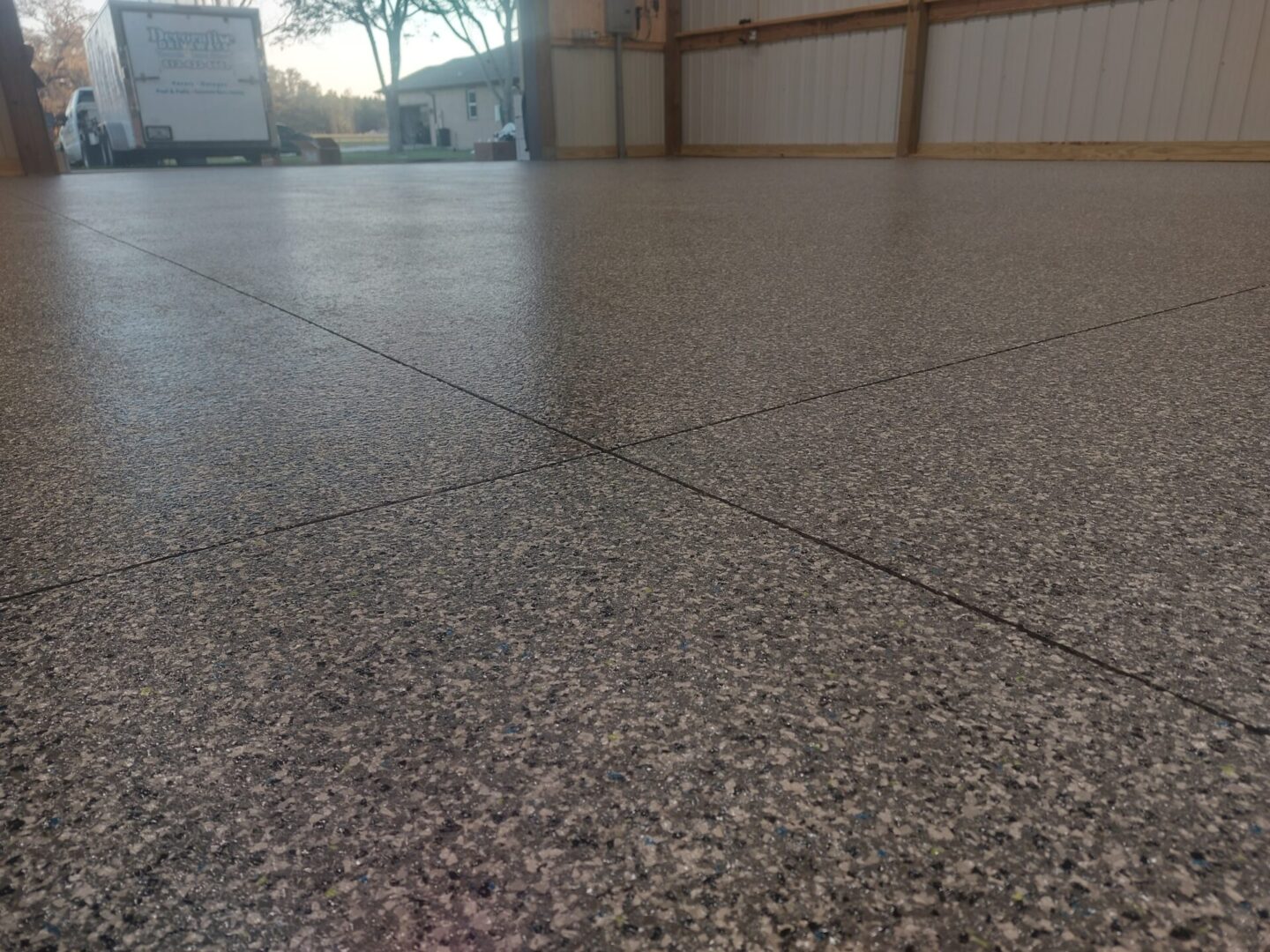 full flake epoxy garage floor