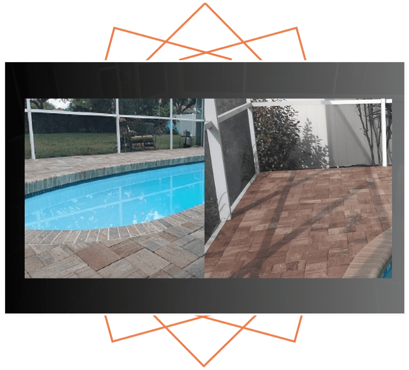 Brick paver pool decks